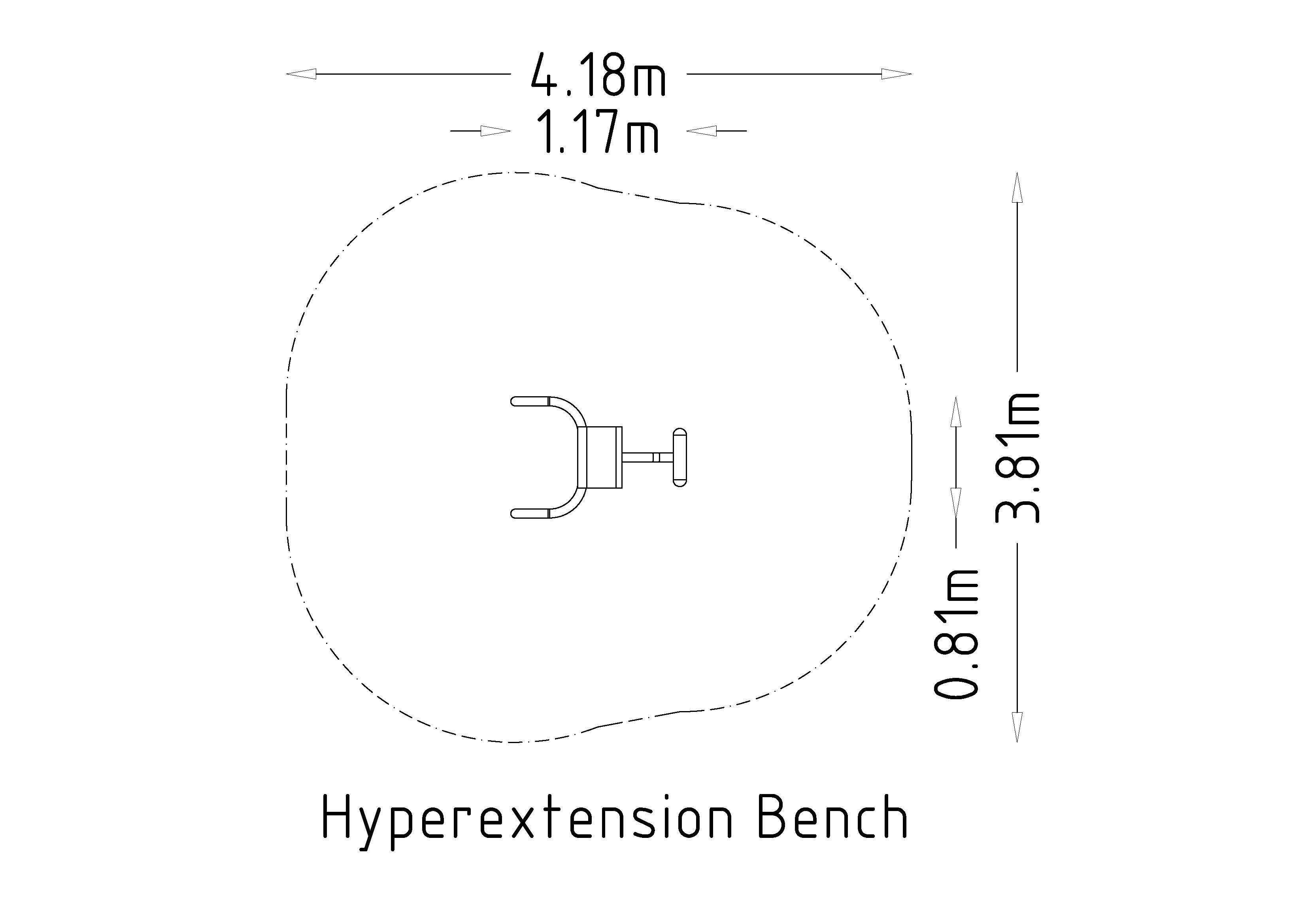 Inshape Hyperextension Bench